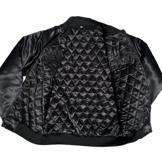 1/1 New York Knicks Quilt Lined Satin Coaches Jacket NEW