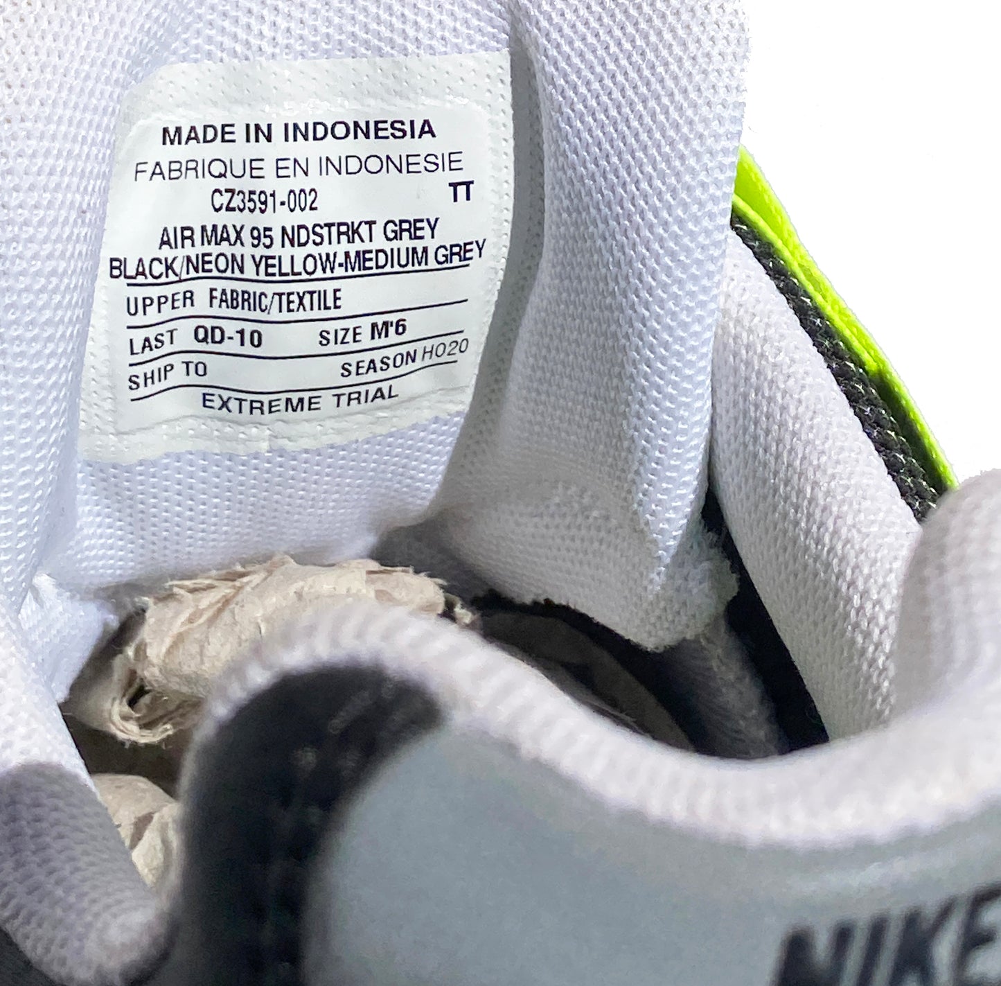 Nike Air Max 95 Ndestrukt New Sample Size Mens 6 Women's 7.5