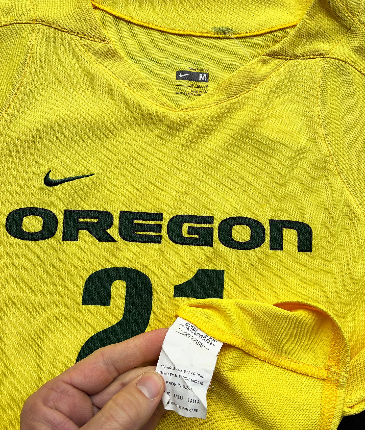 University Oregon UO Ducks 2010 Womens Soccer Authentic Game Jersey