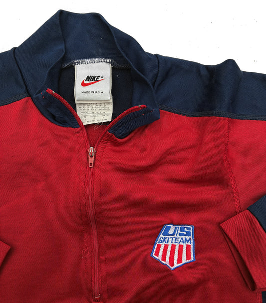 Nike USA Ski Team 1998 Olympics Quarter Zip Warm Up Shirt