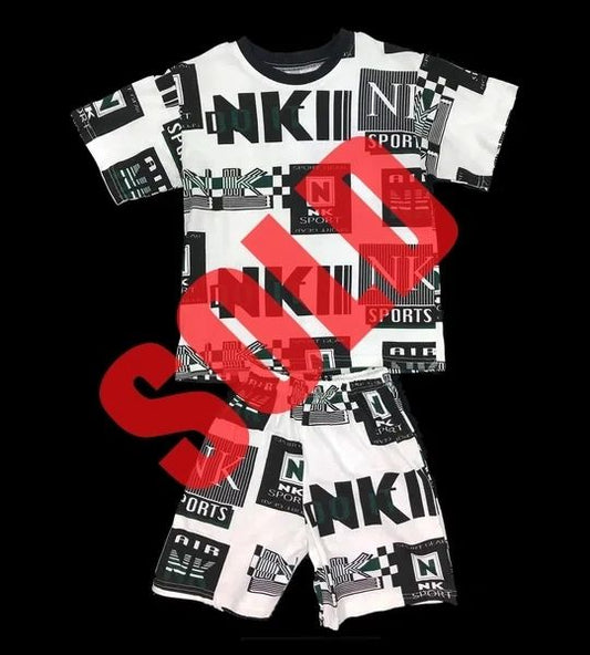 Nike Bootleg AOP T-shirt / Shorts Set Made in USA
