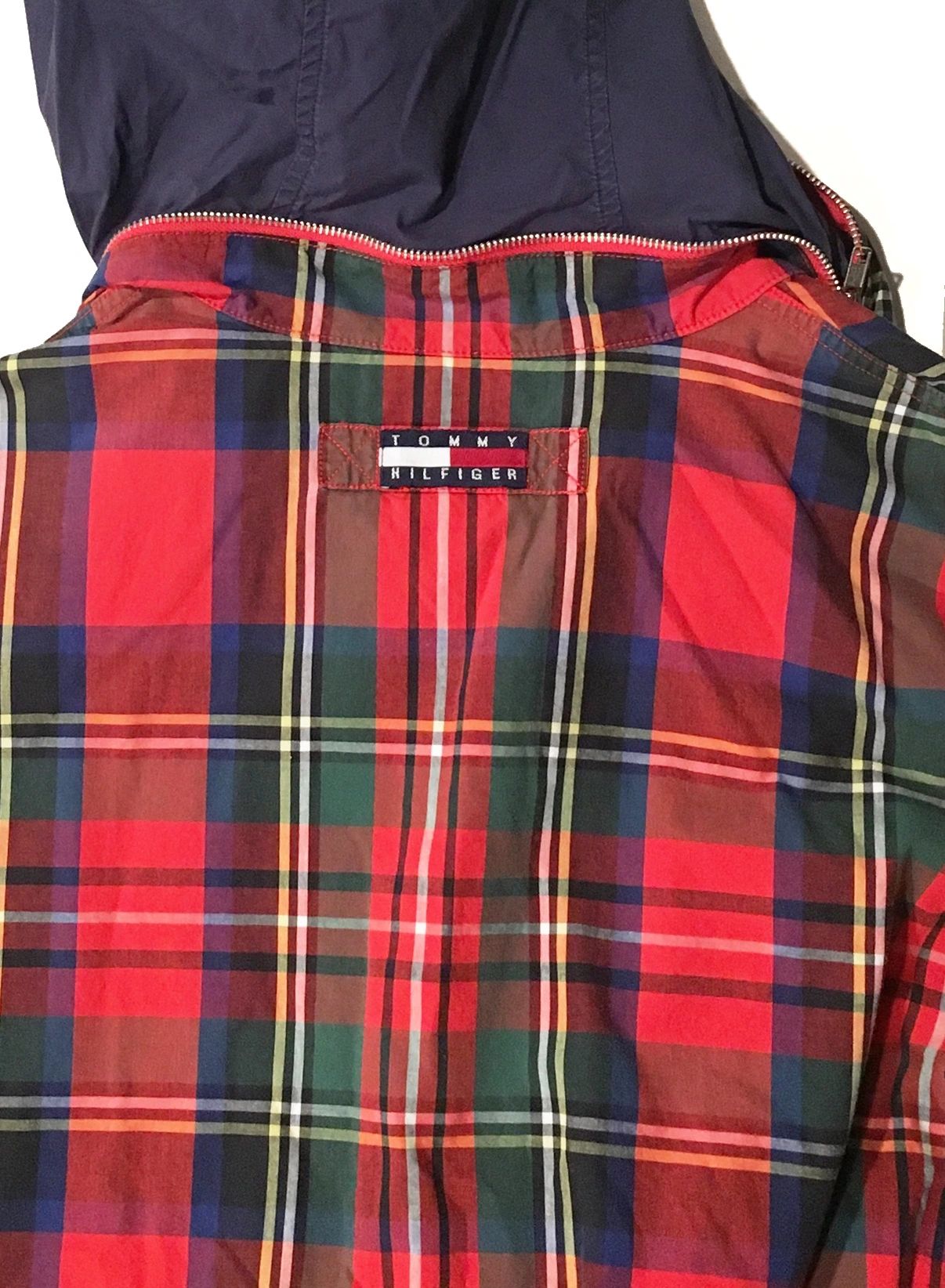 Tommy Hilfiger Madras Lightweight Pullover Plaid Jacket