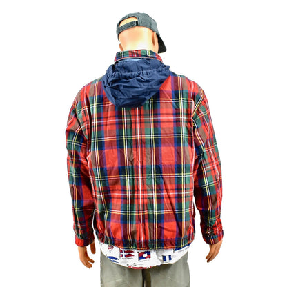 Tommy Hilfiger Madras Lightweight Pullover Plaid Jacket