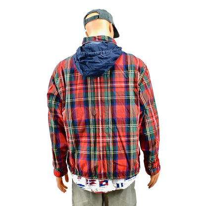 Tommy Hilfiger Madras Lightweight Pullover Plaid Jacket