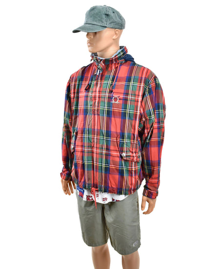 Tommy Hilfiger Madras Lightweight Pullover Plaid Jacket