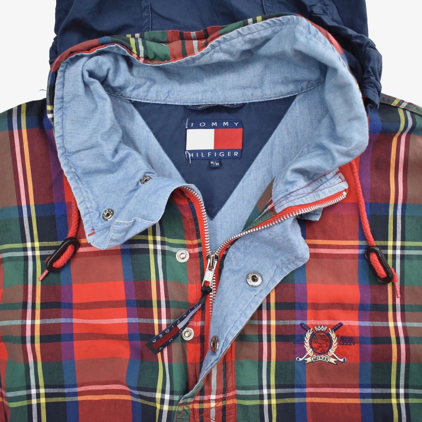 Tommy Hilfiger Madras Lightweight Pullover Plaid Jacket
