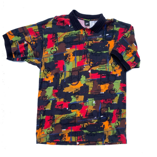 Nike Air Jordan 9 IX Collection AOP Heavyweight Coaches Polo