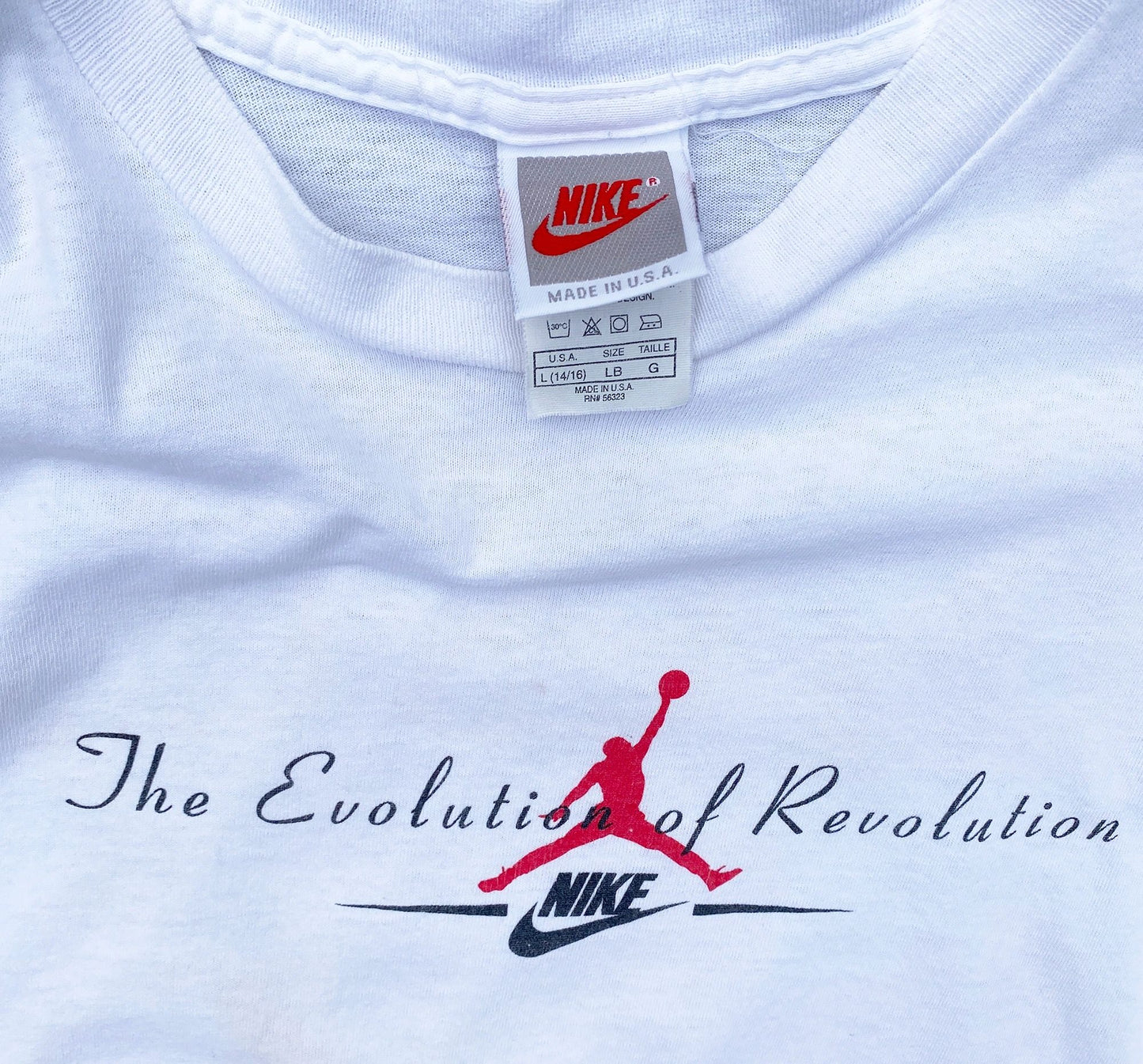 Nike Air Jordan 9 IX Evolution of Revolution Gray Tag T-Shirt