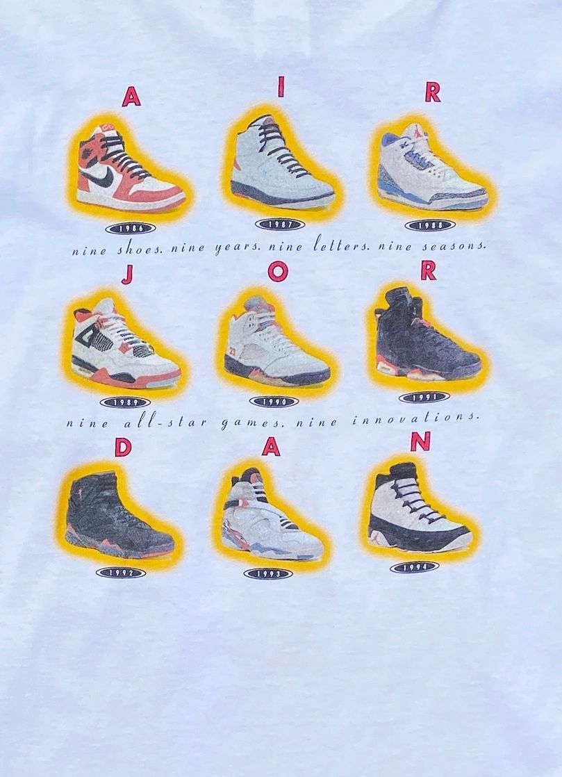 Nike Air Jordan 9 IX Evolution of Revolution Gray Tag T-Shirt