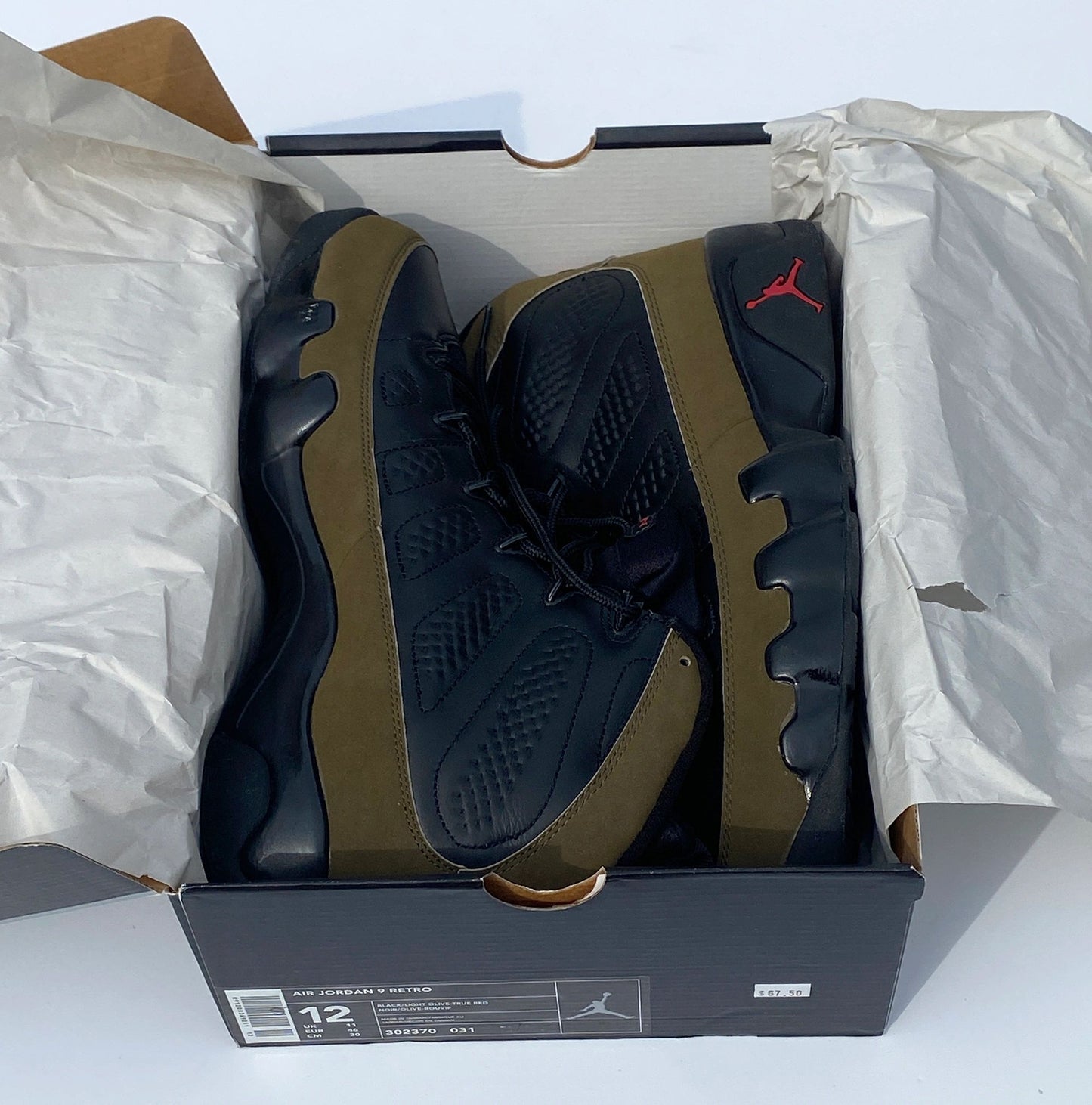 Nike Air Jordan 9 IX Olive 2001 Retro NEW Size 12