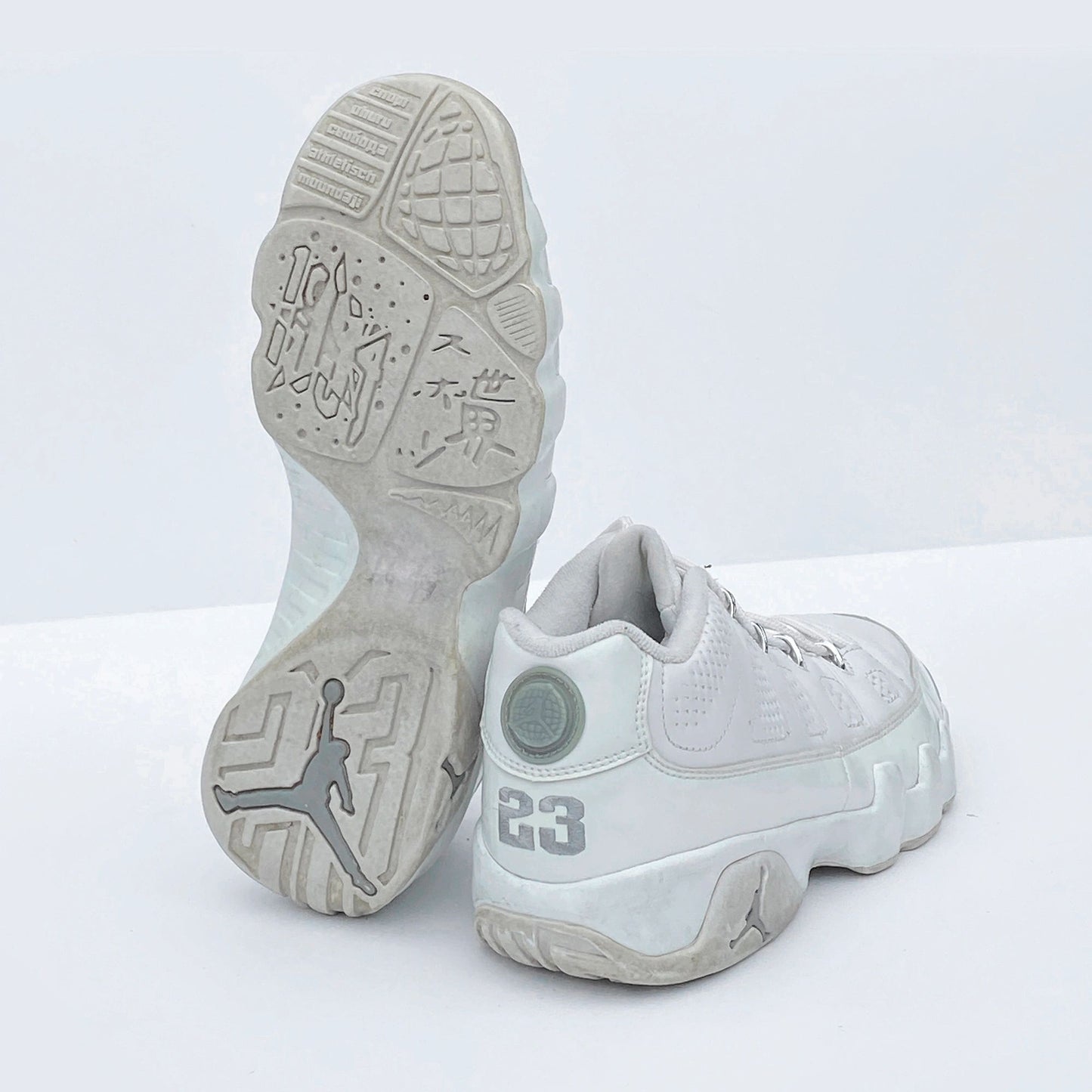 Nike Air Jordan 9 IX White/Chrome Low 2002 Size 8