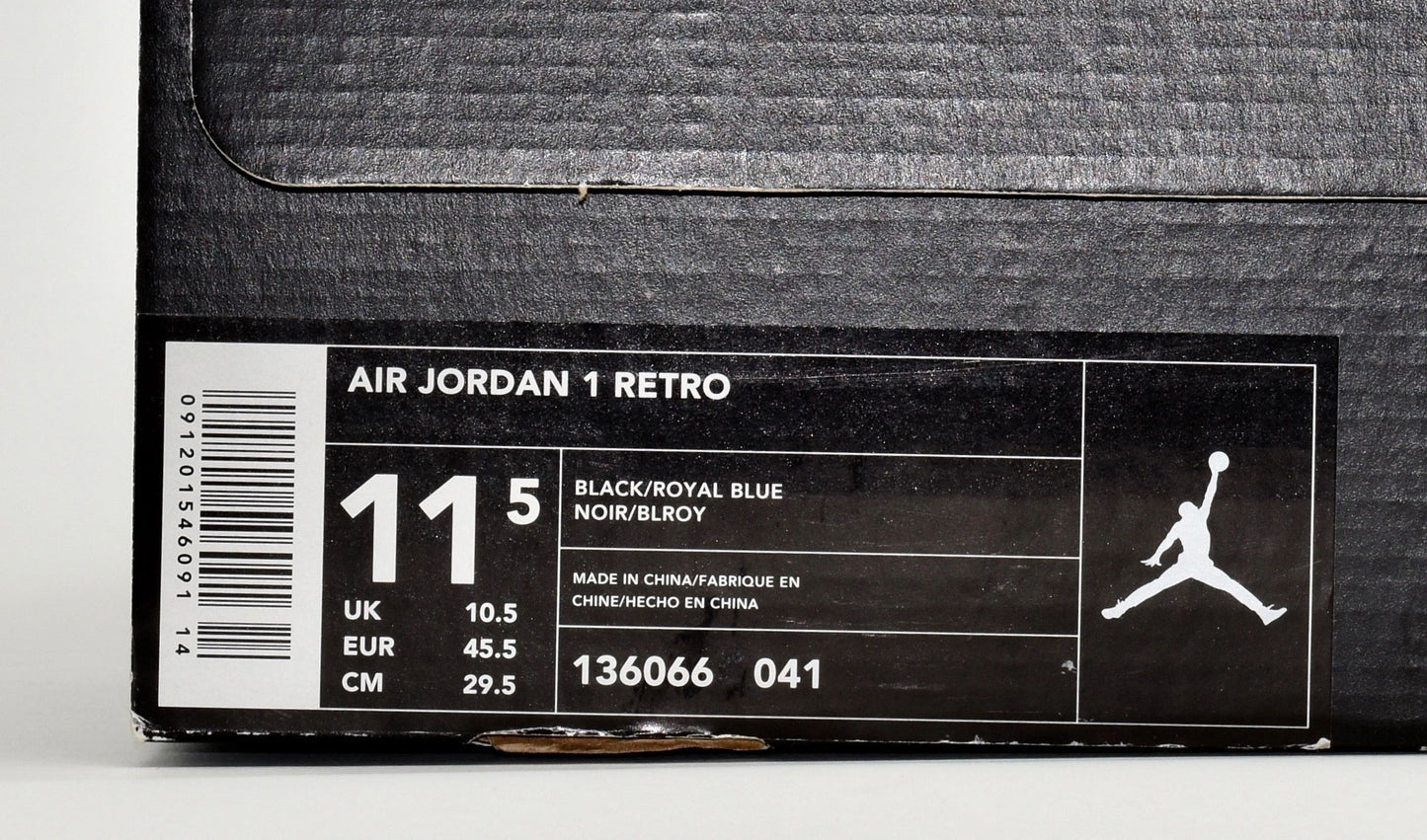 Nike Air Jordan 1 2001 Black/Blue Retro Shoes in Box Size 11.5