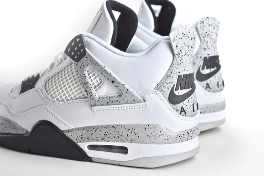 Nike Air Jordan 4 IV White/Cement "NIKE AIR" Size 12