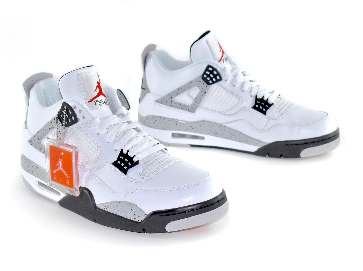 Nike Air Jordan 4 IV White/Cement "NIKE AIR" Size 12
