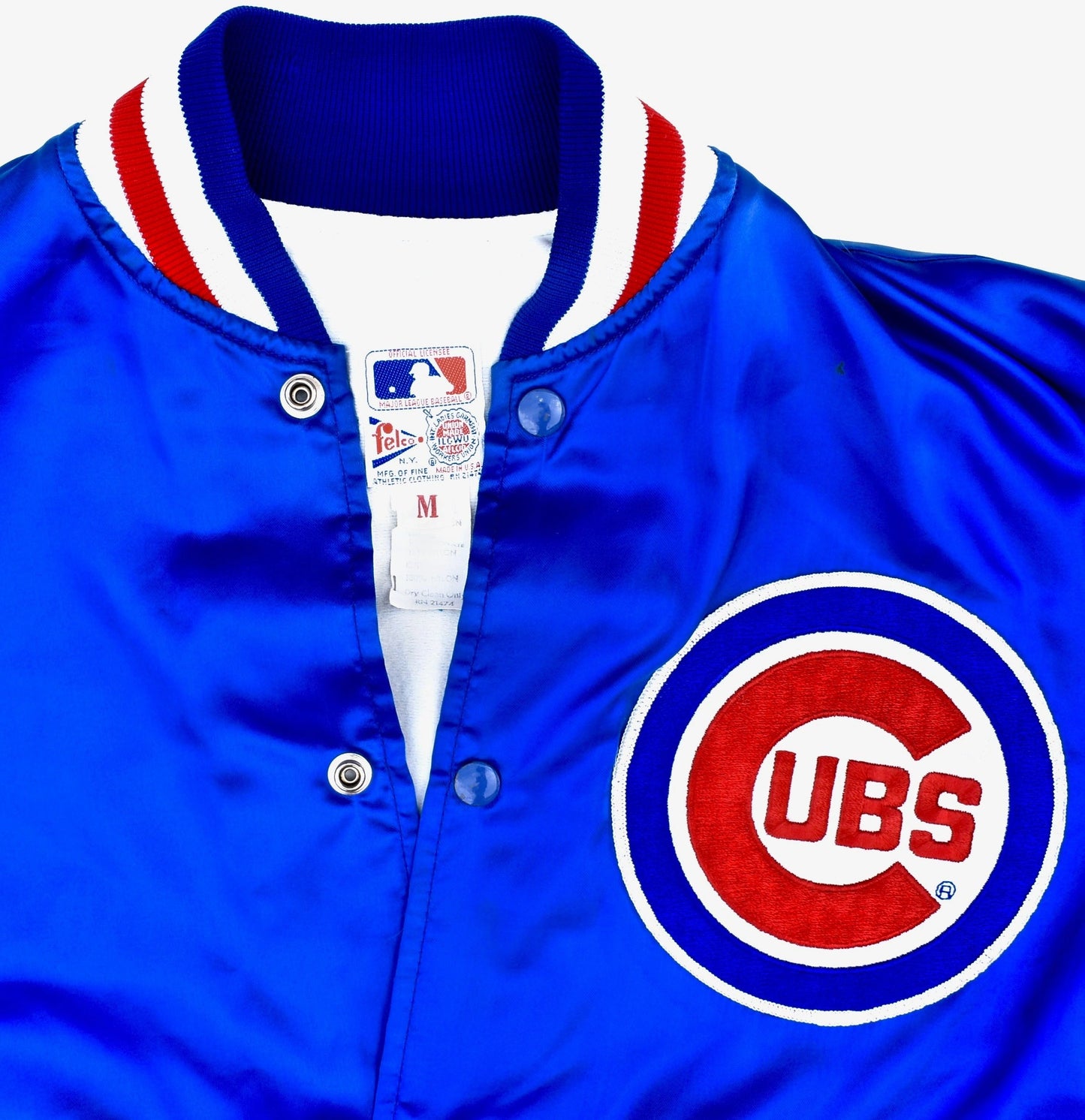 Chicago Cubs Jacket Lined; Original 80's Felco