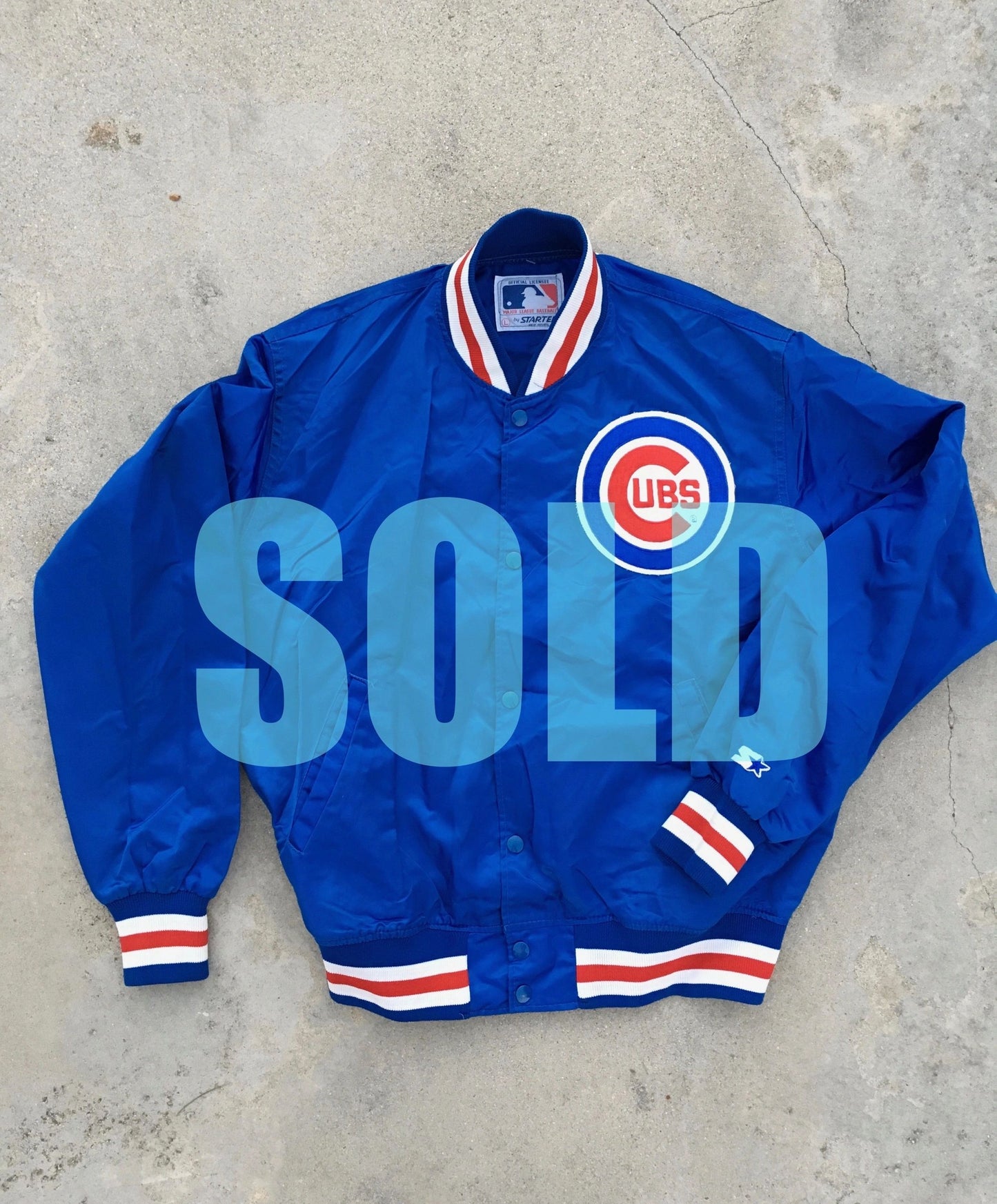 Chicago Cubs Starter Dugout Jacket NEW Size Large