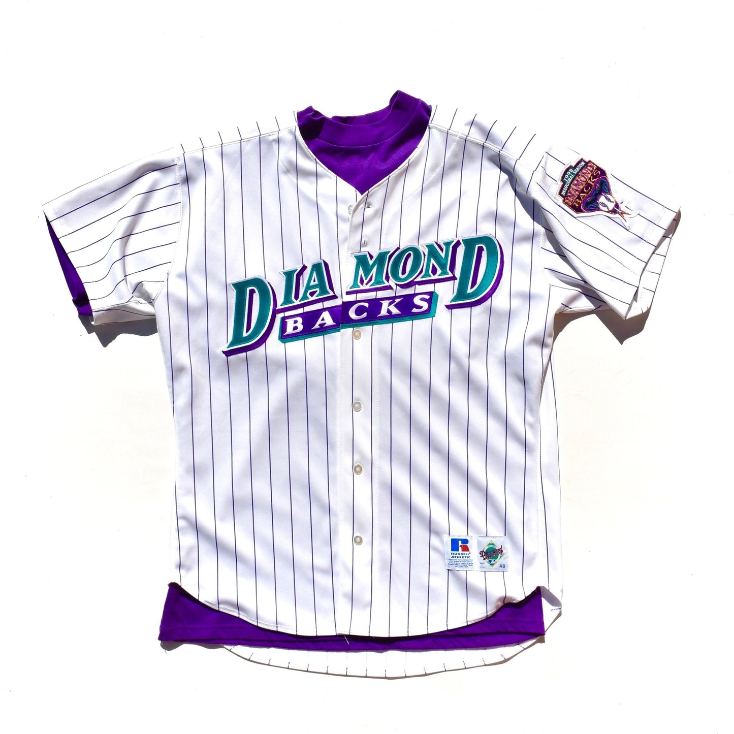 Arizona Diamondbacks 1998 Inaugural Season Authentic Game Jersey + Shirt