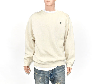 Polo Ralph Lauren Heathered Oatmeal Crew Sweatshirt