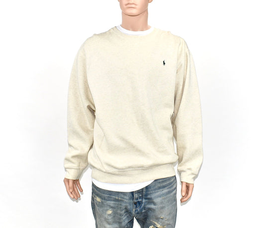 Polo Ralph Lauren Heathered Oatmeal Crew Sweatshirt