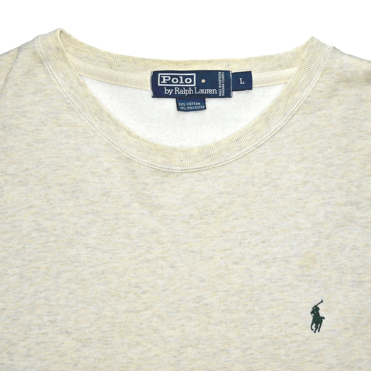 Polo Ralph Lauren Heathered Oatmeal Crew Sweatshirt
