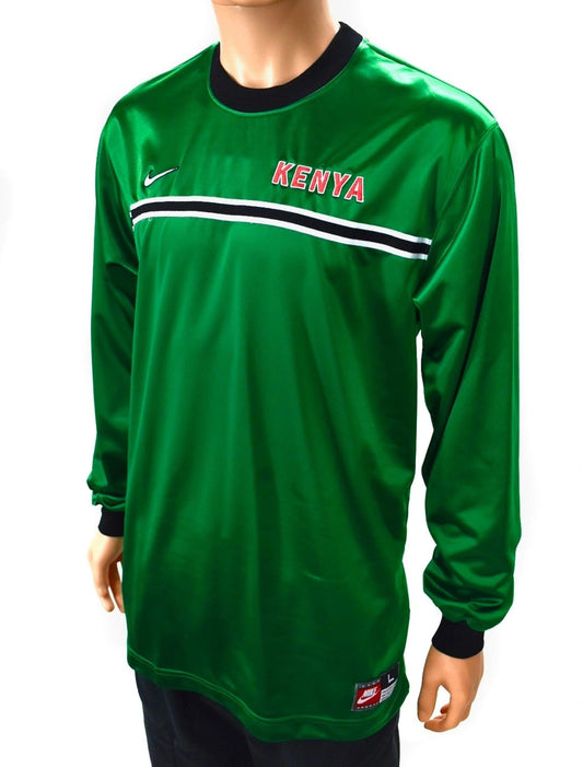 Nike Kenya 1990s Rare Long-Sleeve Soccer Jersey