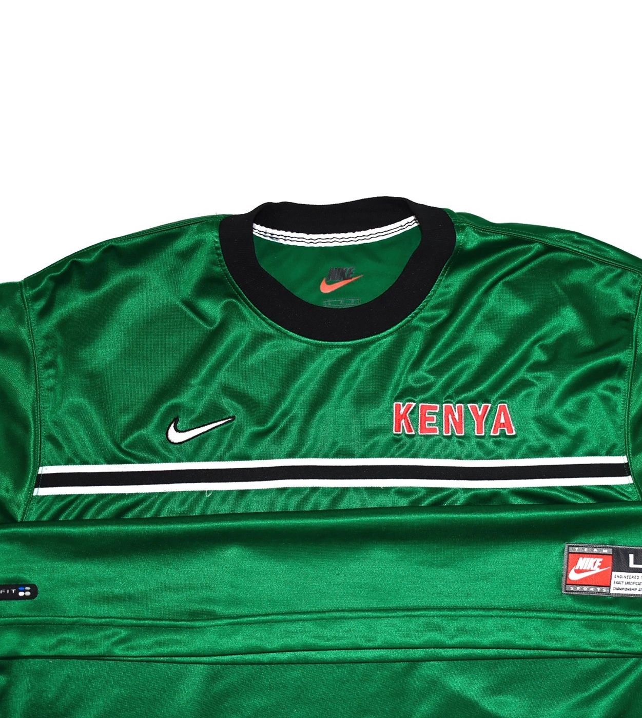Nike Kenya 1990s Rare Long-Sleeve Soccer Jersey