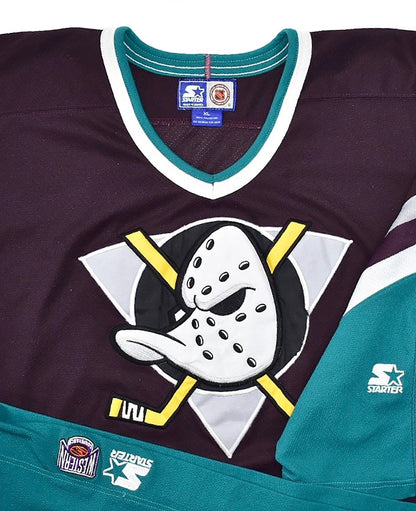 Anaheim Mighty Ducks 1990s Starter Jersey Size XL