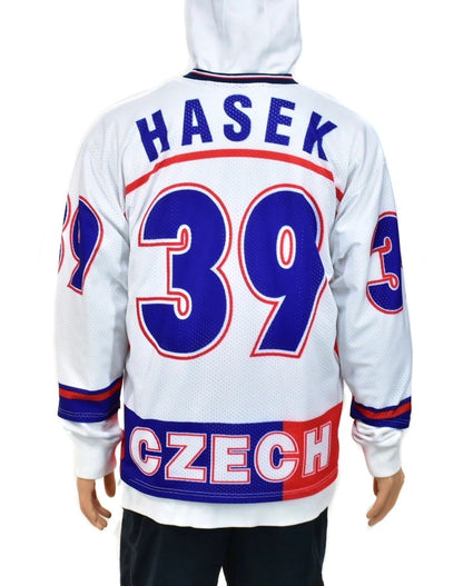Olympics Czech Bootleg Dominik Hasek Hockey Jersey Large