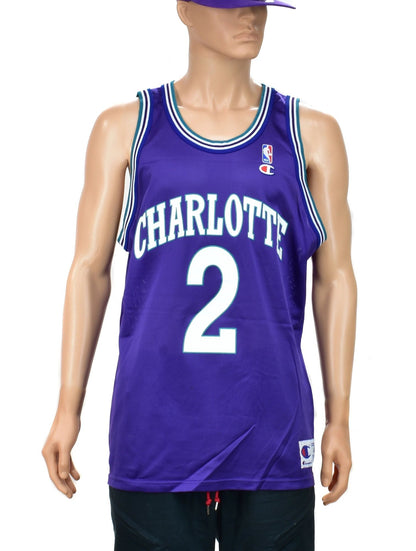 Charlotte Hornets Larry Johnson Alternate Champion Jersey Size 48