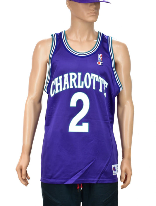 Charlotte Hornets Larry Johnson Alternate Champion Jersey Size 48