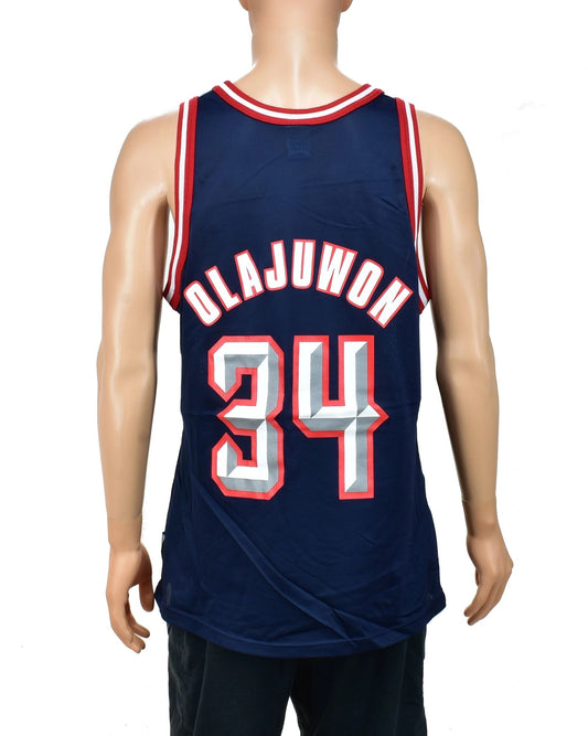 Houston Rockets Hakeem Olajuwon Champion Jersey Size 44