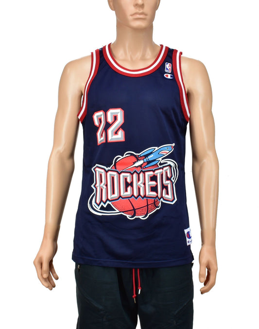 Houston Rockets Clyde Drexler Champion Jersey Size 44