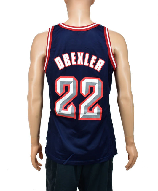 Houston Rockets Clyde Drexler Champion Jersey Size 44