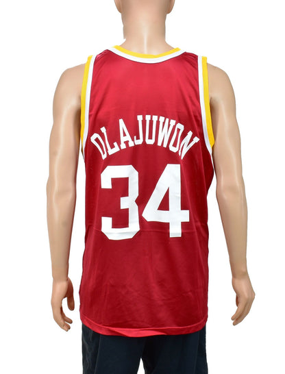 Houston Rockets Hakeem Olajuwon Champion Jersey Size 48