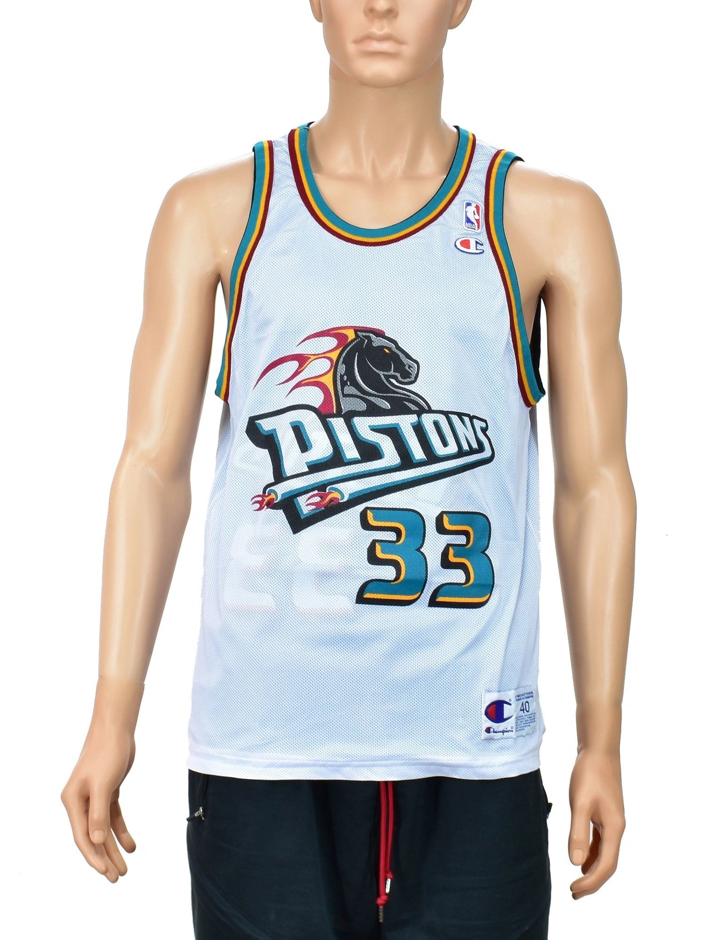 Detroit Pistons Grant Hill Reversible Champion Jersey Size 40