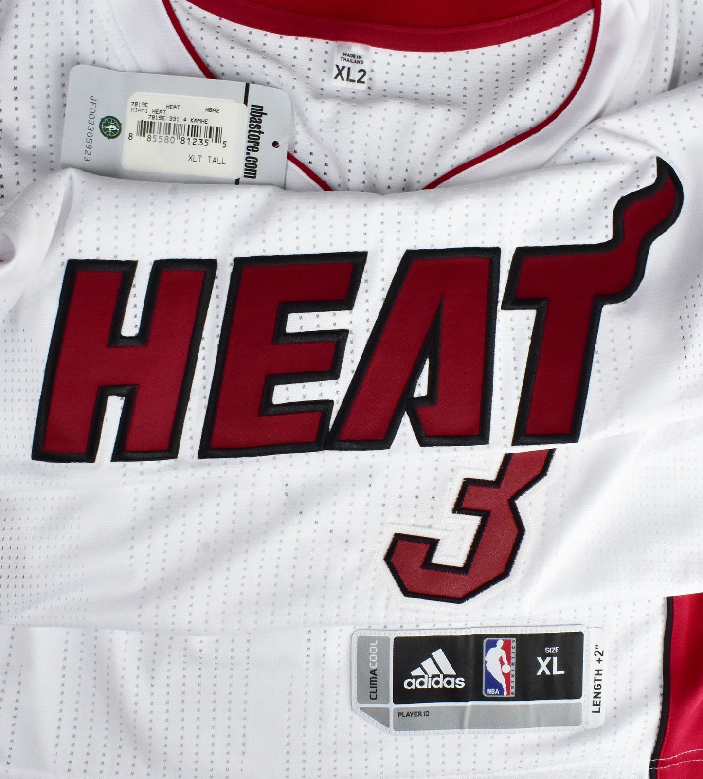Wade Miami Heat Authentic Adidas Game Jersey New XL Tall