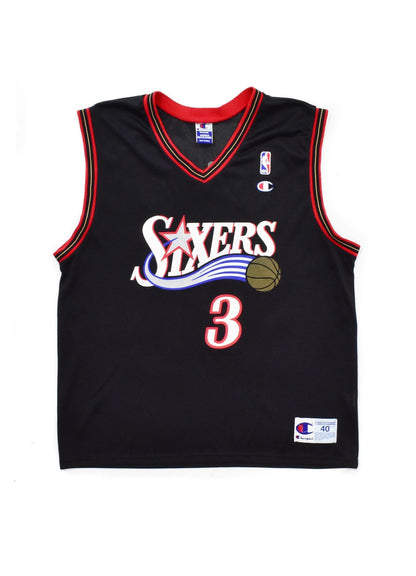 Philadelphia 76ers Allen Iverson Champion Jersey Size 40