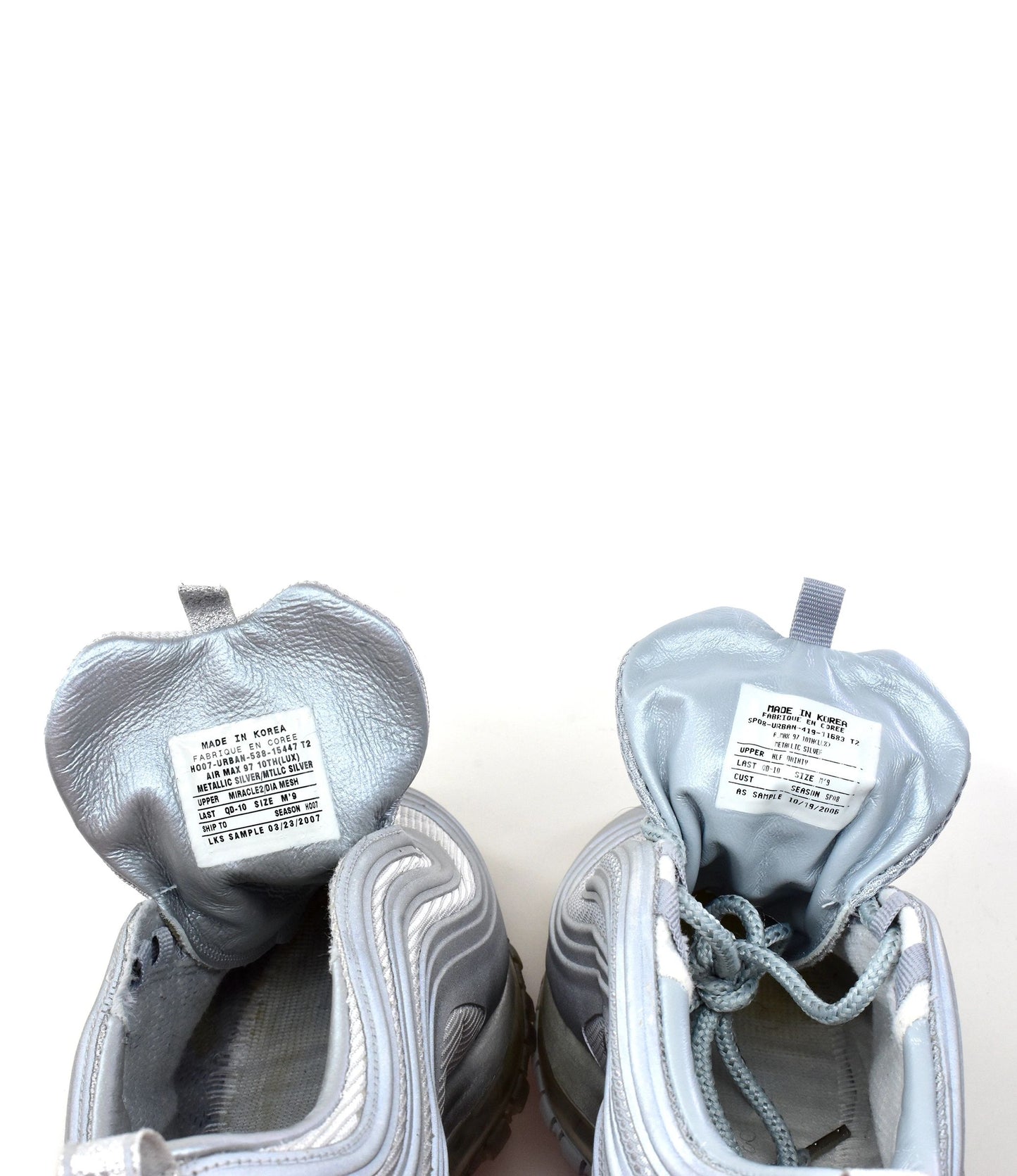 Nike Air Max 97 All Silver 3M Sample NEW Size 9