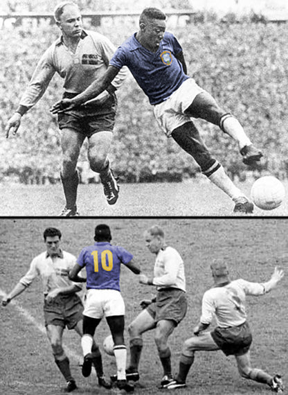 Brazil Pelé 1958 World Cup Nike Soccer Throwback Jersey