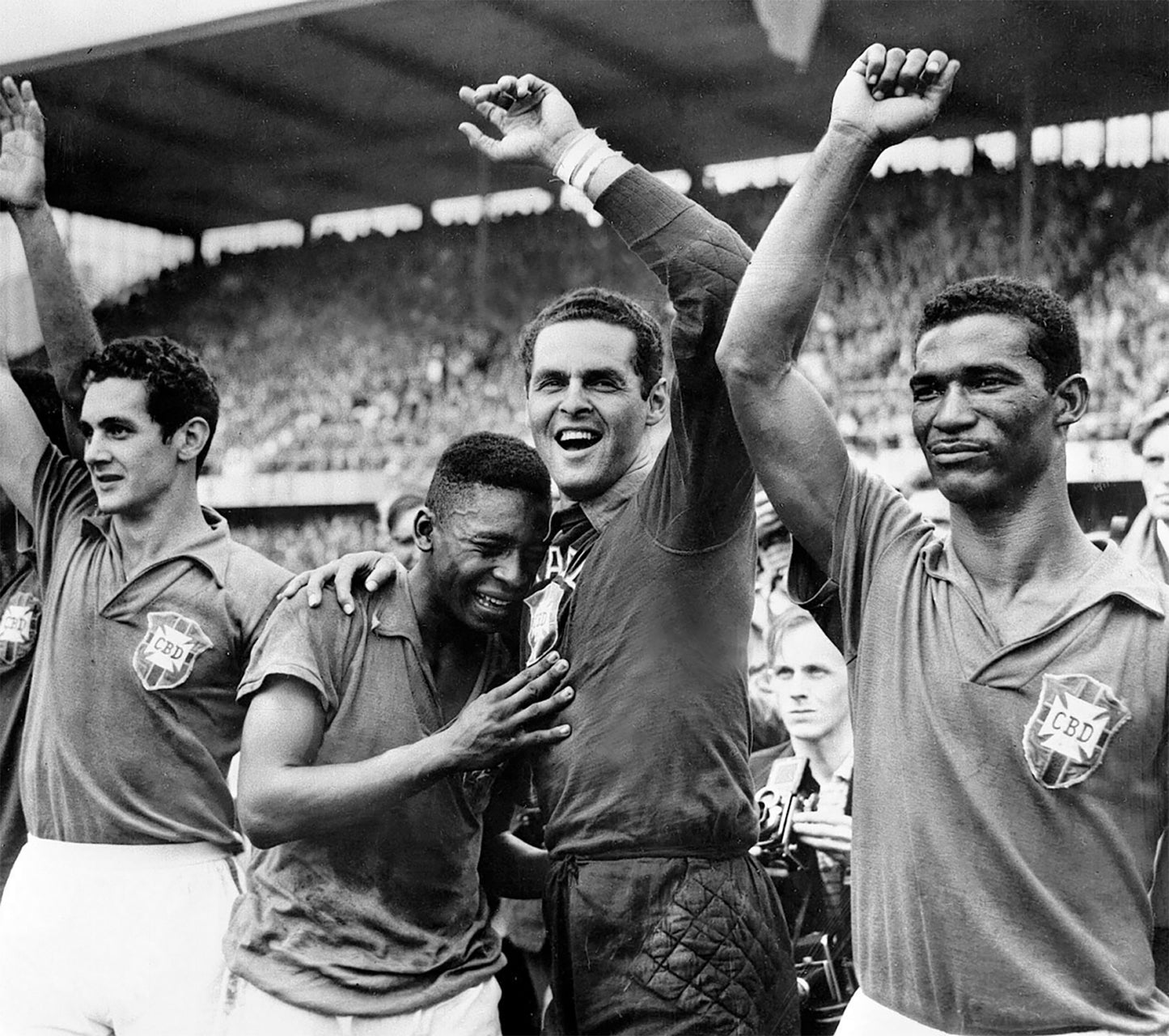 Brazil Pelé 1958 World Cup Nike Soccer Throwback Jersey
