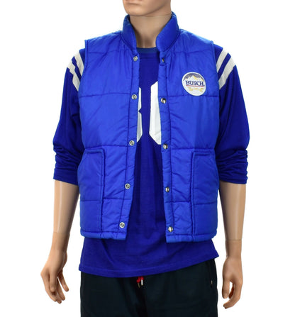 Busch Beer 80s Nylon Puffer Delivery Vest Medium