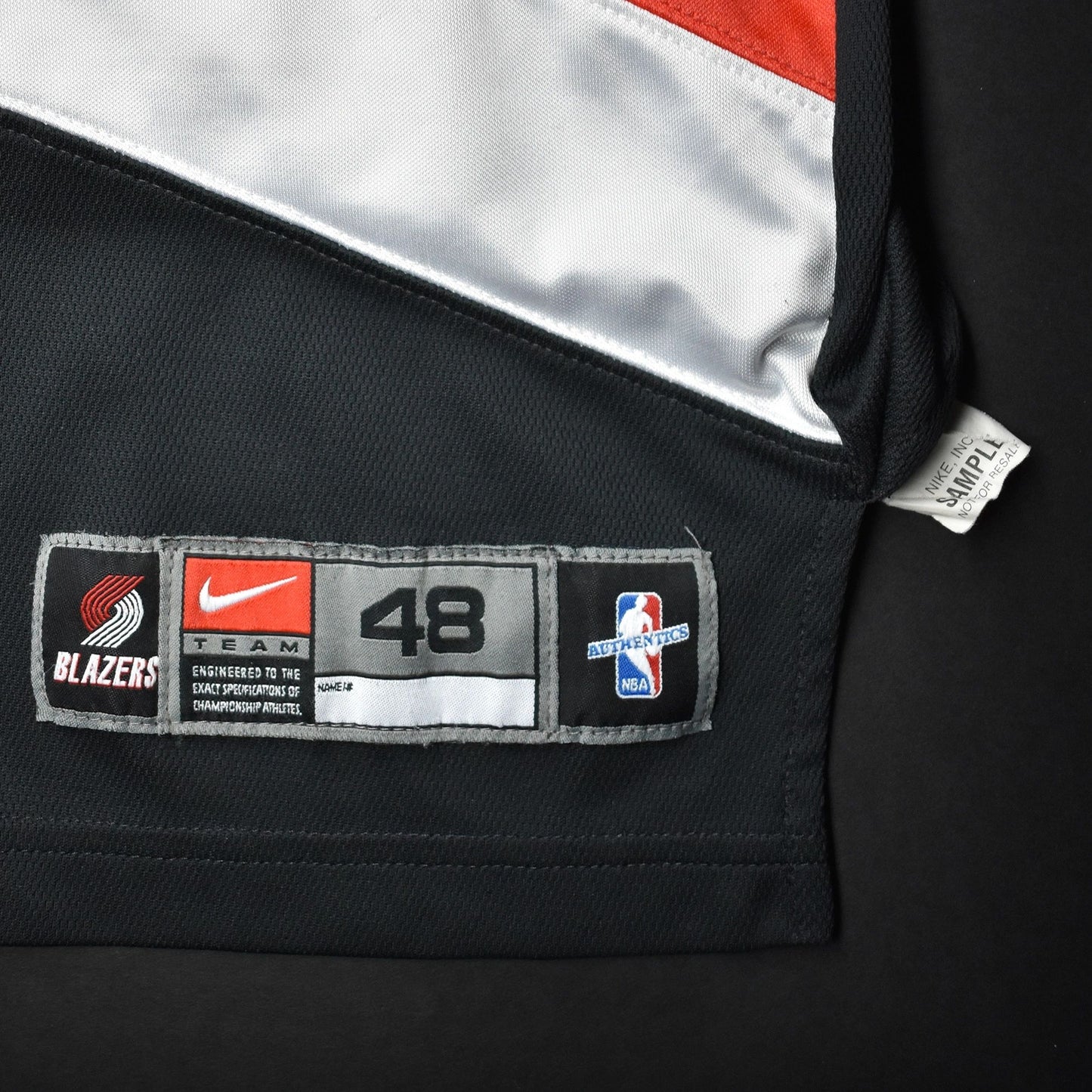 Portland Trailblazers Nike Authentic NBA Blank Rare Sample Jersey