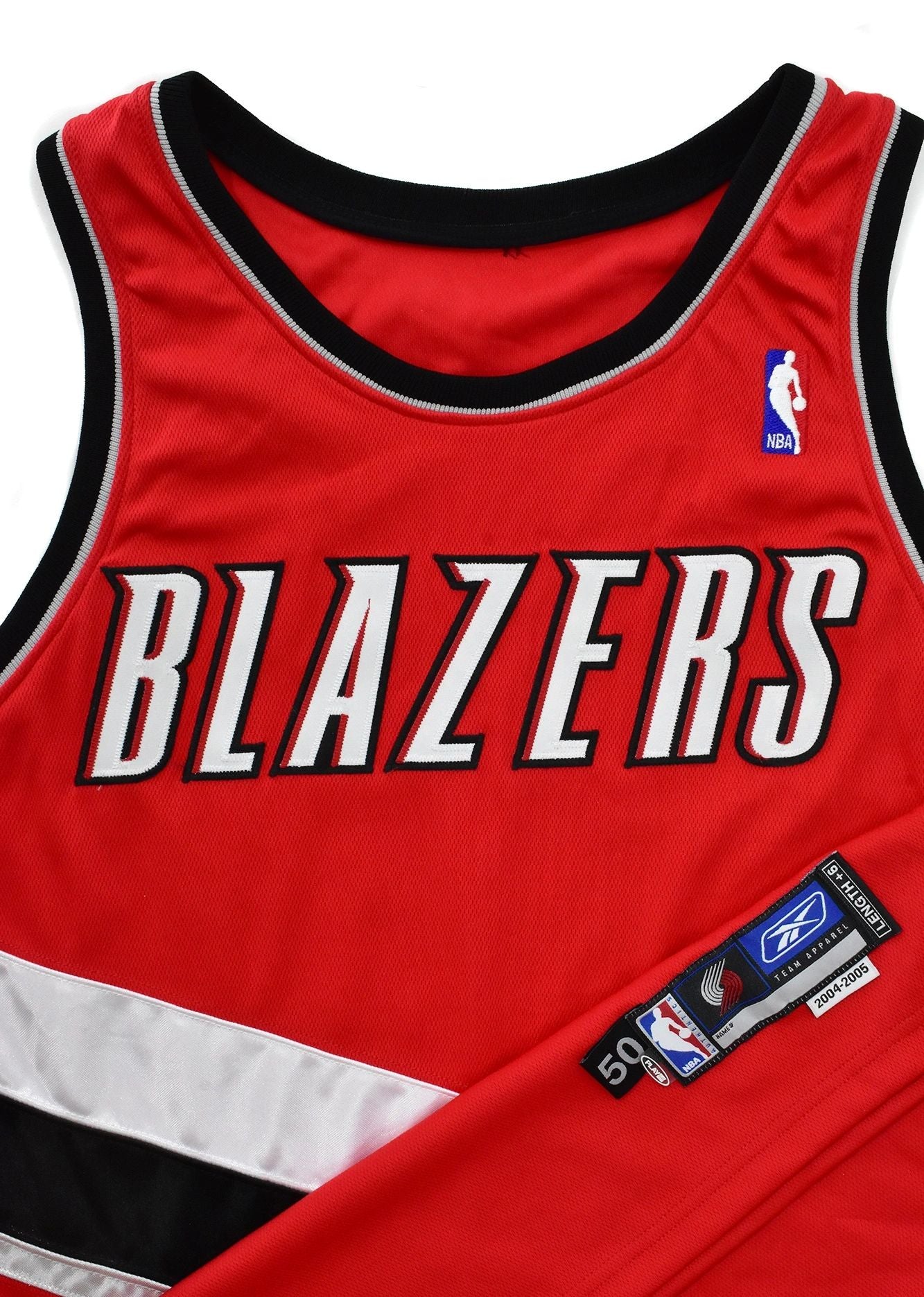 Portland Trailblazers Jailblazers Authentic Game Cut Jersey Blank 2004-2005