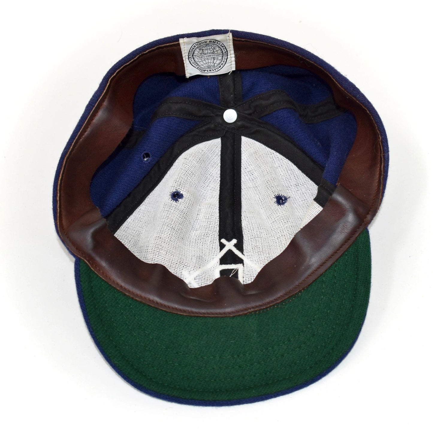 Brooklyn Dodgers Short Brim Leather Lined Hat