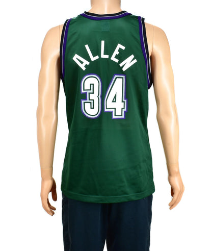 Ray Allen Milwaukee Bucks Big Antler Champion Jersey Sz. 48