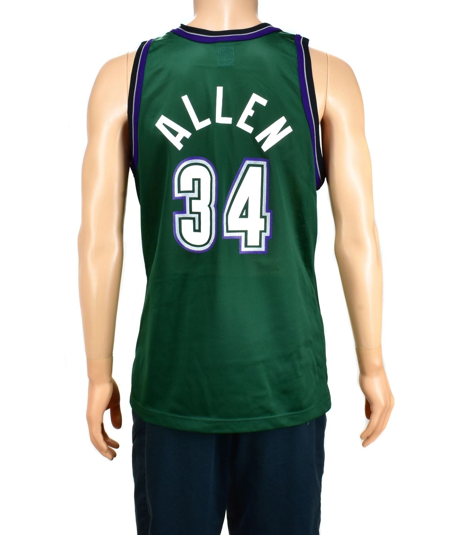 Ray Allen Milwaukee Bucks Big Antler Champion Jersey Sz. 48