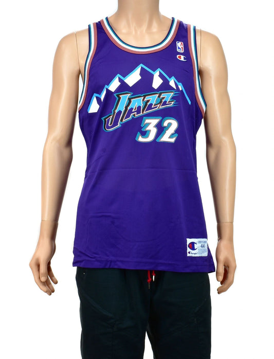 Utah Jazz Karl Malone Champion Jersey Size 44