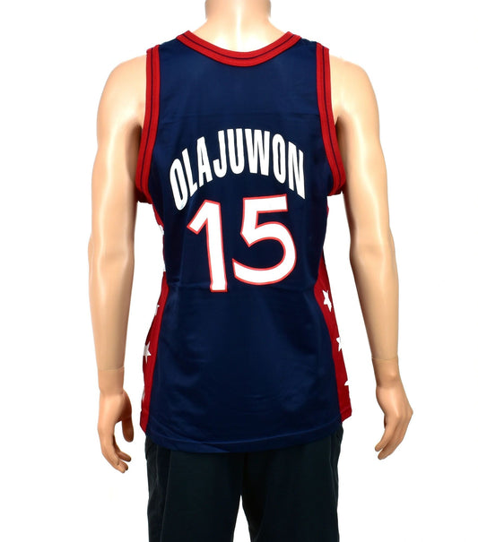 USA Dream Team 3 Hakeem Olajuwon Champion Jersey Size 44