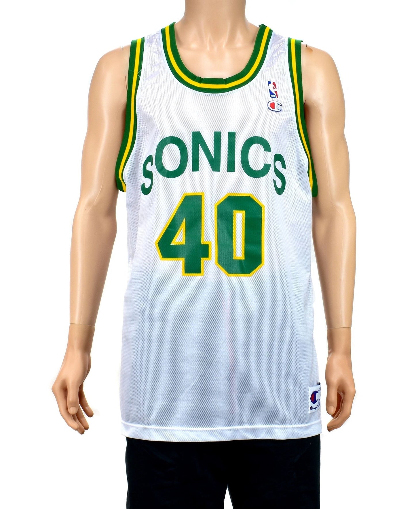 Seattle Supersonics Shawn Kemp Champion Jersey Size 48