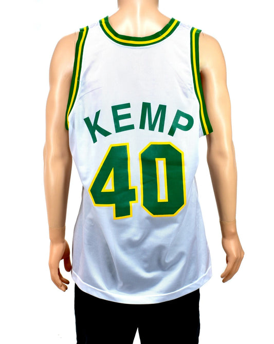Seattle Supersonics Shawn Kemp Champion Jersey Size 48